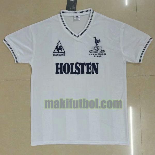 camisetas tottenham hotspur 1983-1984 primera blanco