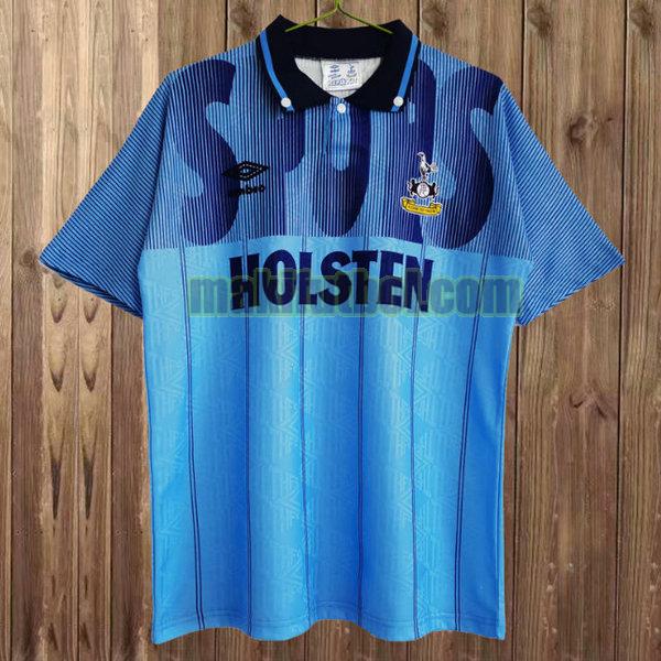 camisetas tottenham hotspur 1991-1994 tercera azul