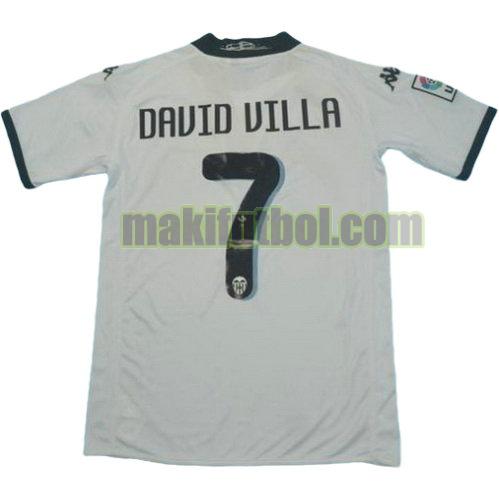 camisetas valencia 2009-2010 primera david villa 7