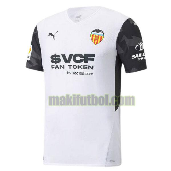 camisetas valencia 2021 2022 primera tailandia blanco