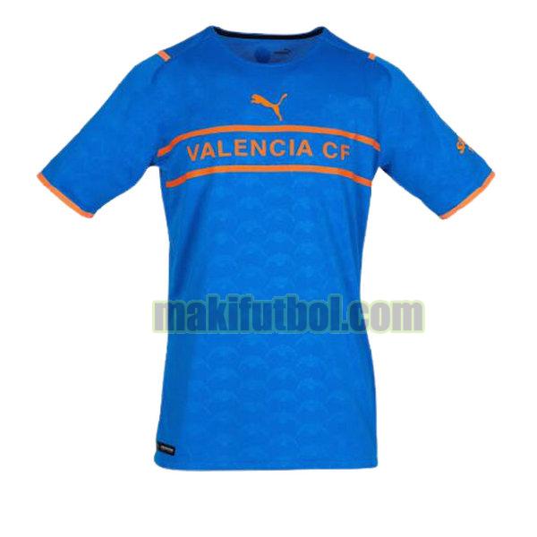 camisetas valencia 2021 2022 tercera tailandia azul