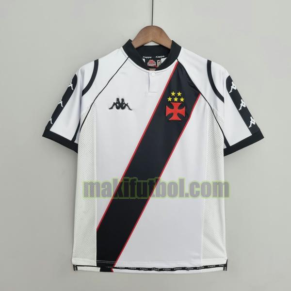 camisetas vasco da gama 1998 primera blanco negro