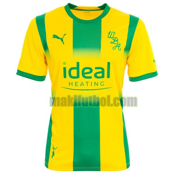 camisetas west bromwich albion 2022 2023 segunda tailandia amarillo verde
