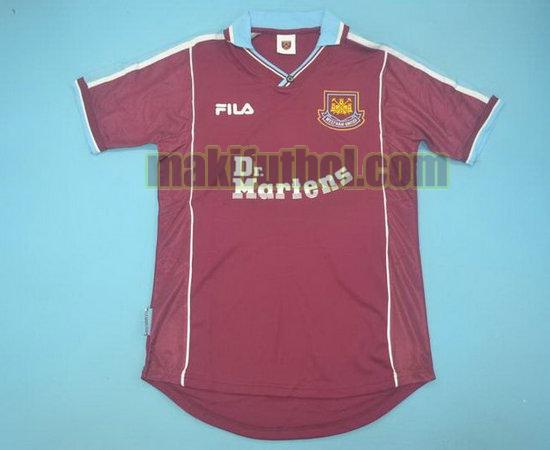 camisetas west ham united 1999-2001 primera
