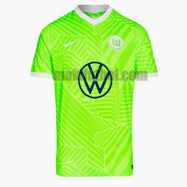 camisetas wolfsburgo 2021 2022 primera tailandia verde