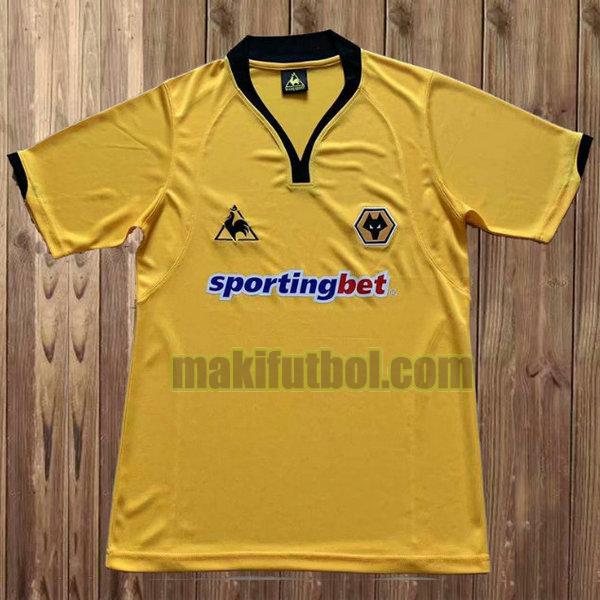 camisetas wolverhampton wanderers 2009-2010 primera amarillo