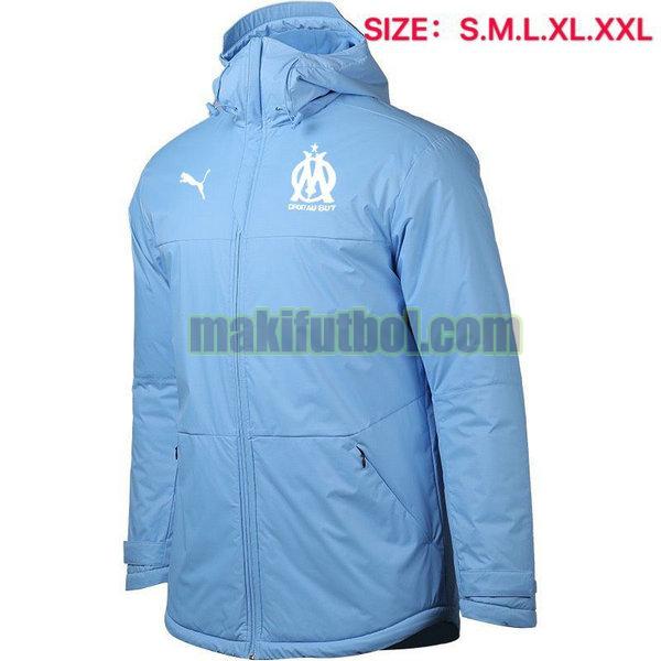 chaqueta algodon olympique marseille 2020 2021 azul
