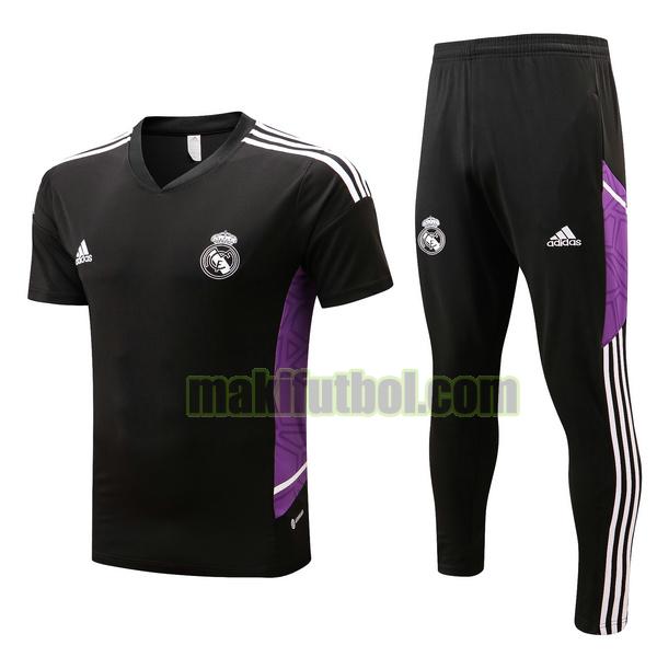 entrenamientos real madrid 2022 2023 conjunto negro purple