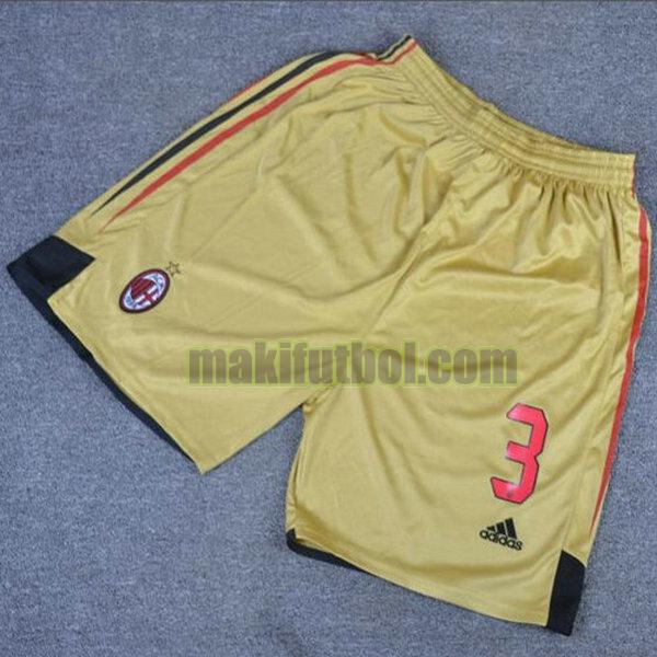 pantalones cortos ac milan 2004-2005 tercera amarillo