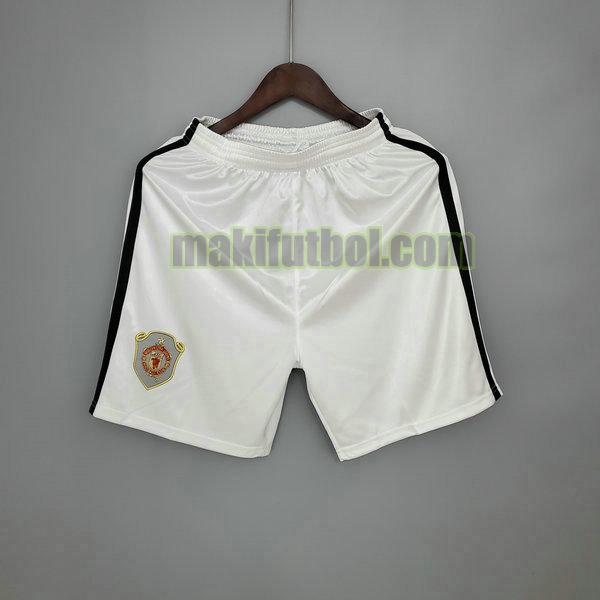 pantalones cortos manchester united 1999 2000 primera blanco