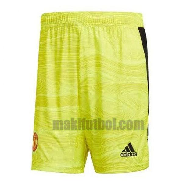 pantalones cortos manchester united 2021 2022 primera portero amarillo